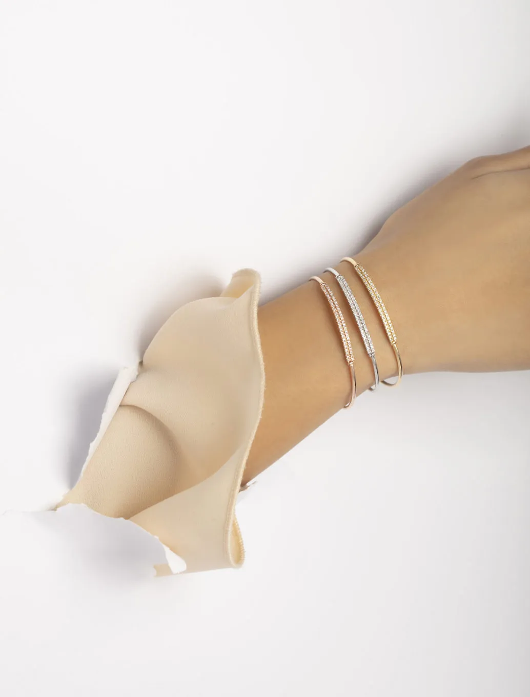 18K Gold Diamond Radiance Bangle