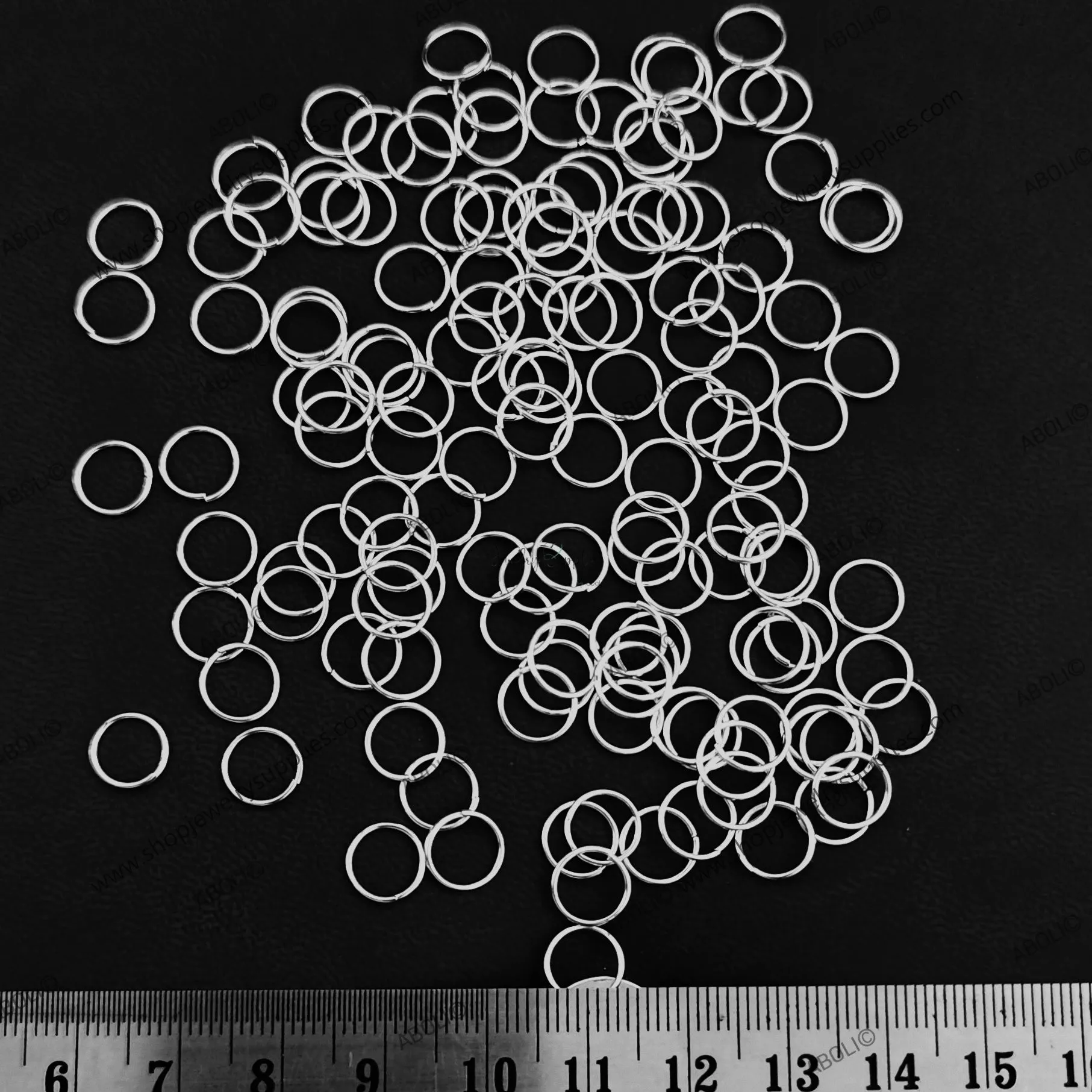 8 mm silver jump rings 8 mm standard metal jump ring JRN8S