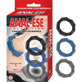 Anal-ese Collection Chain Link Cock Rings