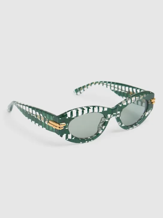 Bottega Veneta   BV1322S Mitre acetate oval sunglasses 