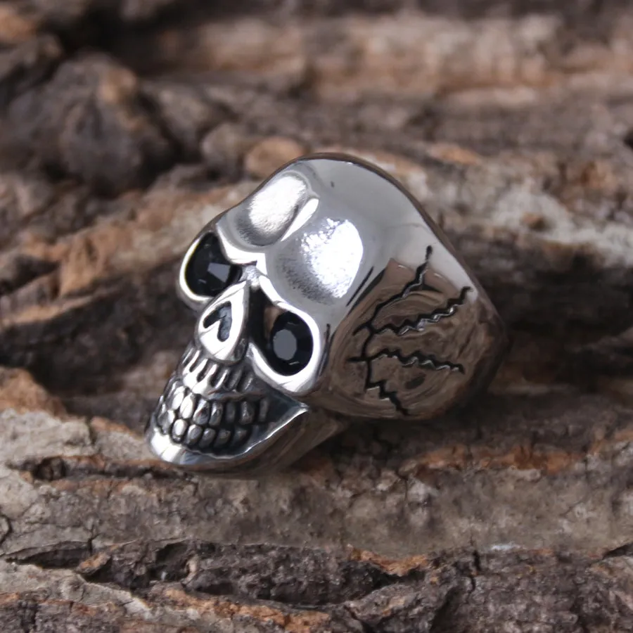 Captain Jack's Black Eye Skull Ring - R143