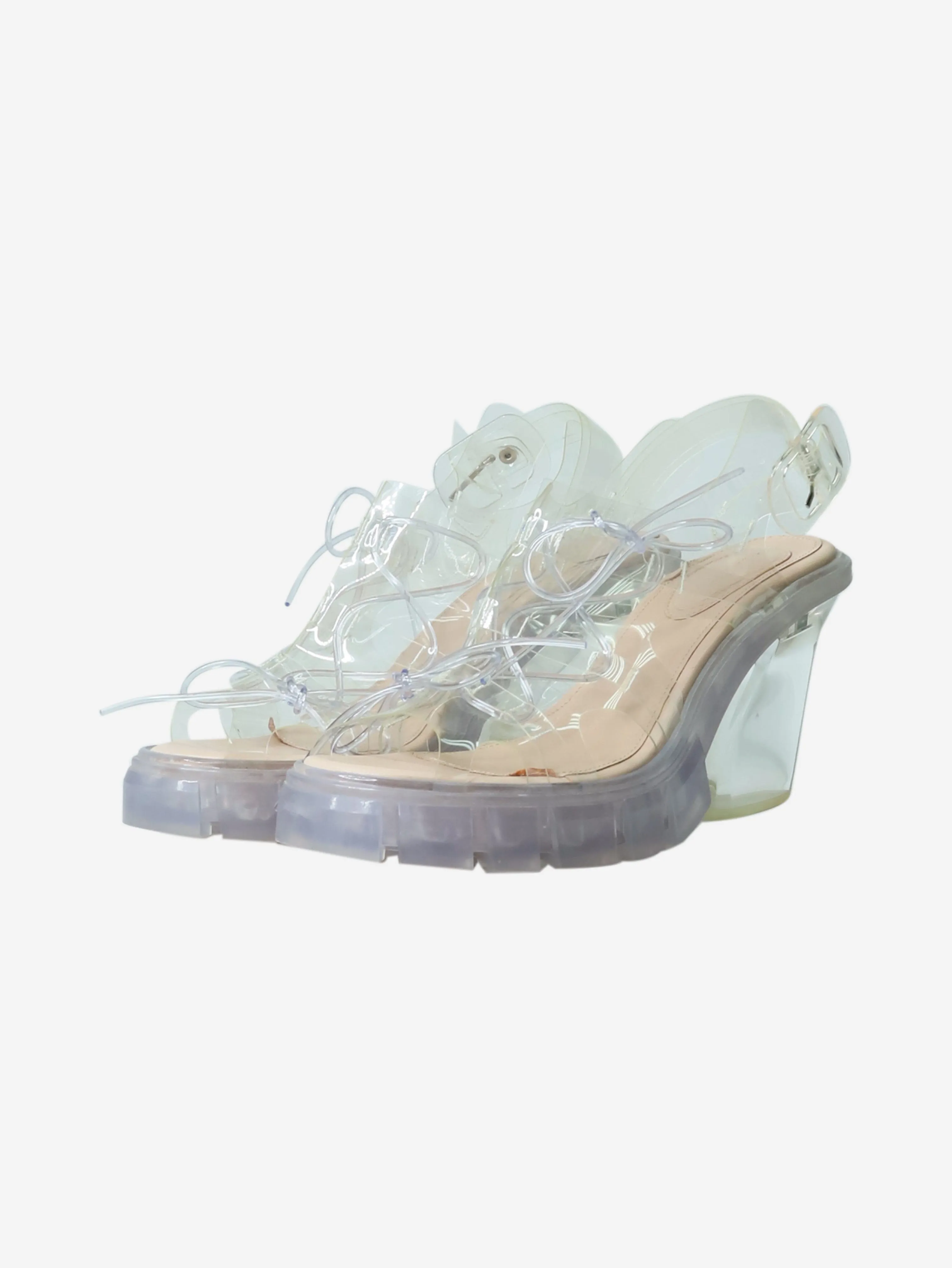 Clear Jelly Trek lace-up sandals - size EU 40