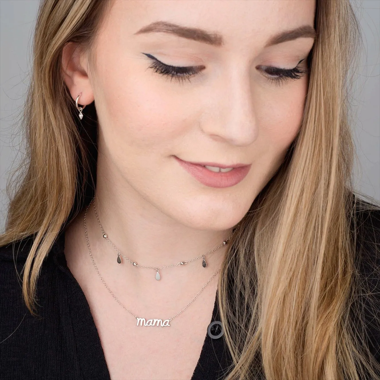 Collar Nero Plata