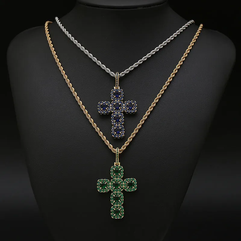 Colored Cross Pendant