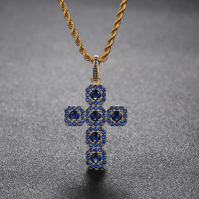 Colored Cross Pendant
