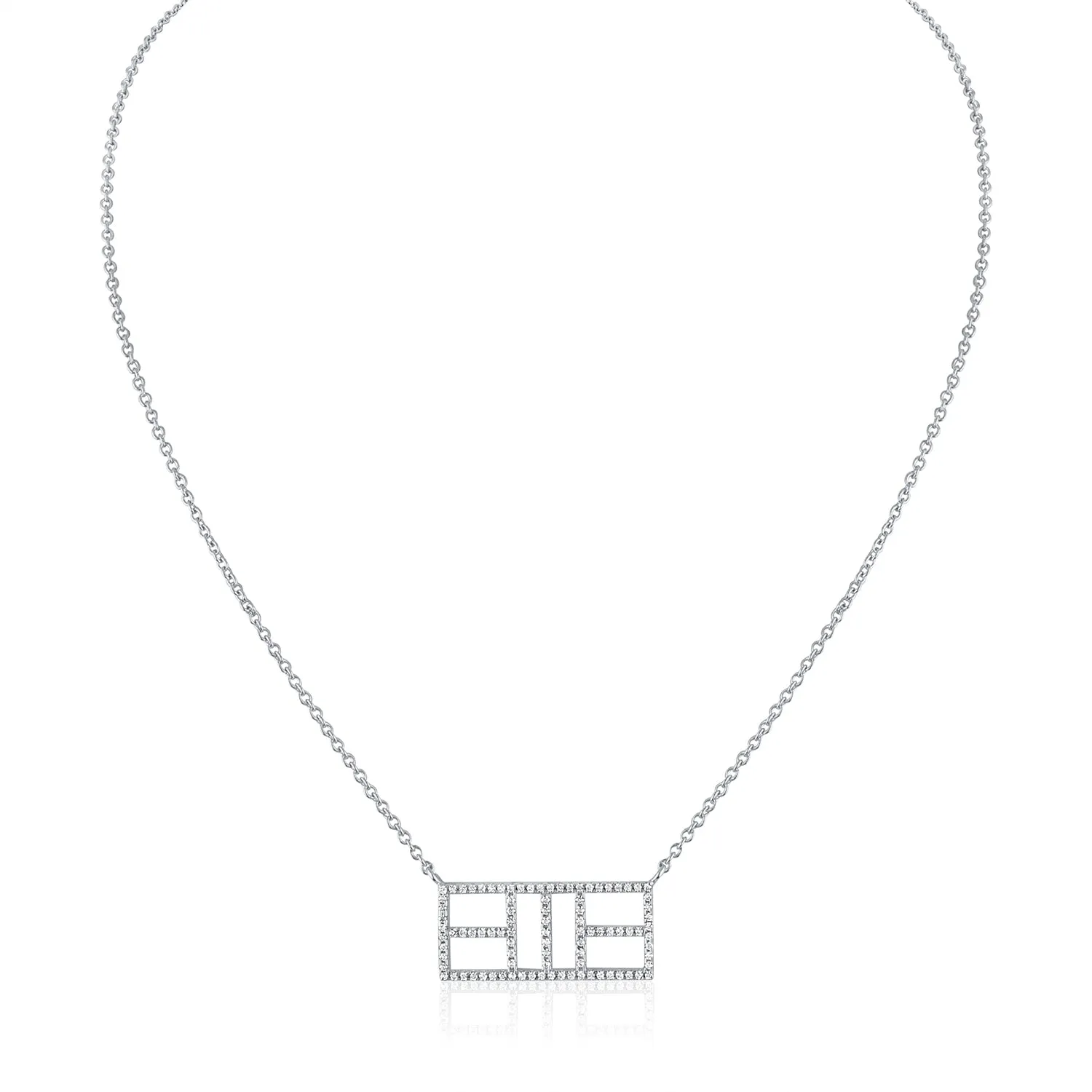 CZ Calling the Lines Pickle Court Necklace medium