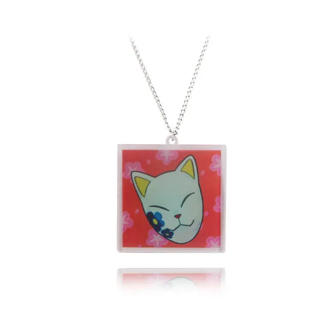 Demon Slayer Kimetsu no Yaiba Necklace Kamado Tanjirou Charm Pendant Necklace Cosplay