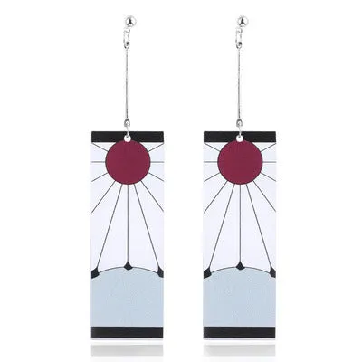 Demon Slayer Kimetsu no Yaiba Necklace Kamado Tanjirou Charm Pendant Necklace Cosplay