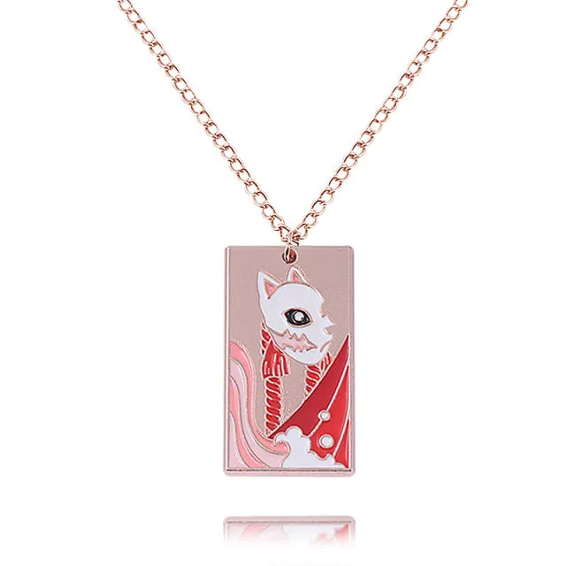 Demon Slayer Kimetsu no Yaiba Necklace Kamado Tanjirou Charm Pendant Necklace Cosplay