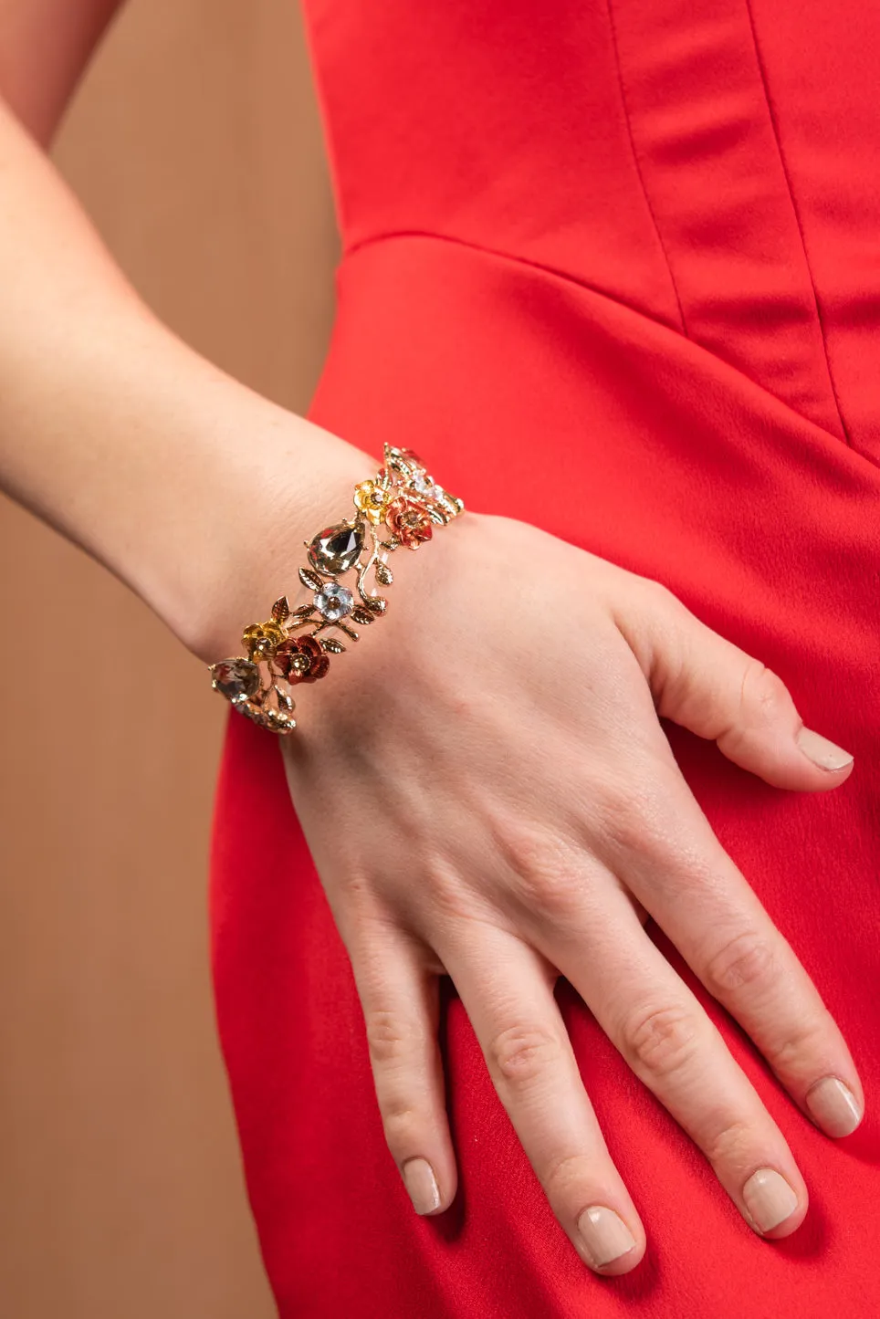 Ella Flower Vine Stone Bracelet