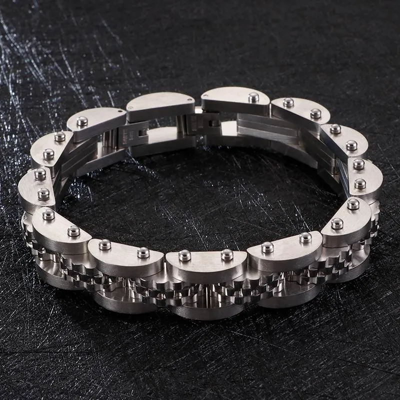 Gear Wheel Bicycle chain Band Bracelets