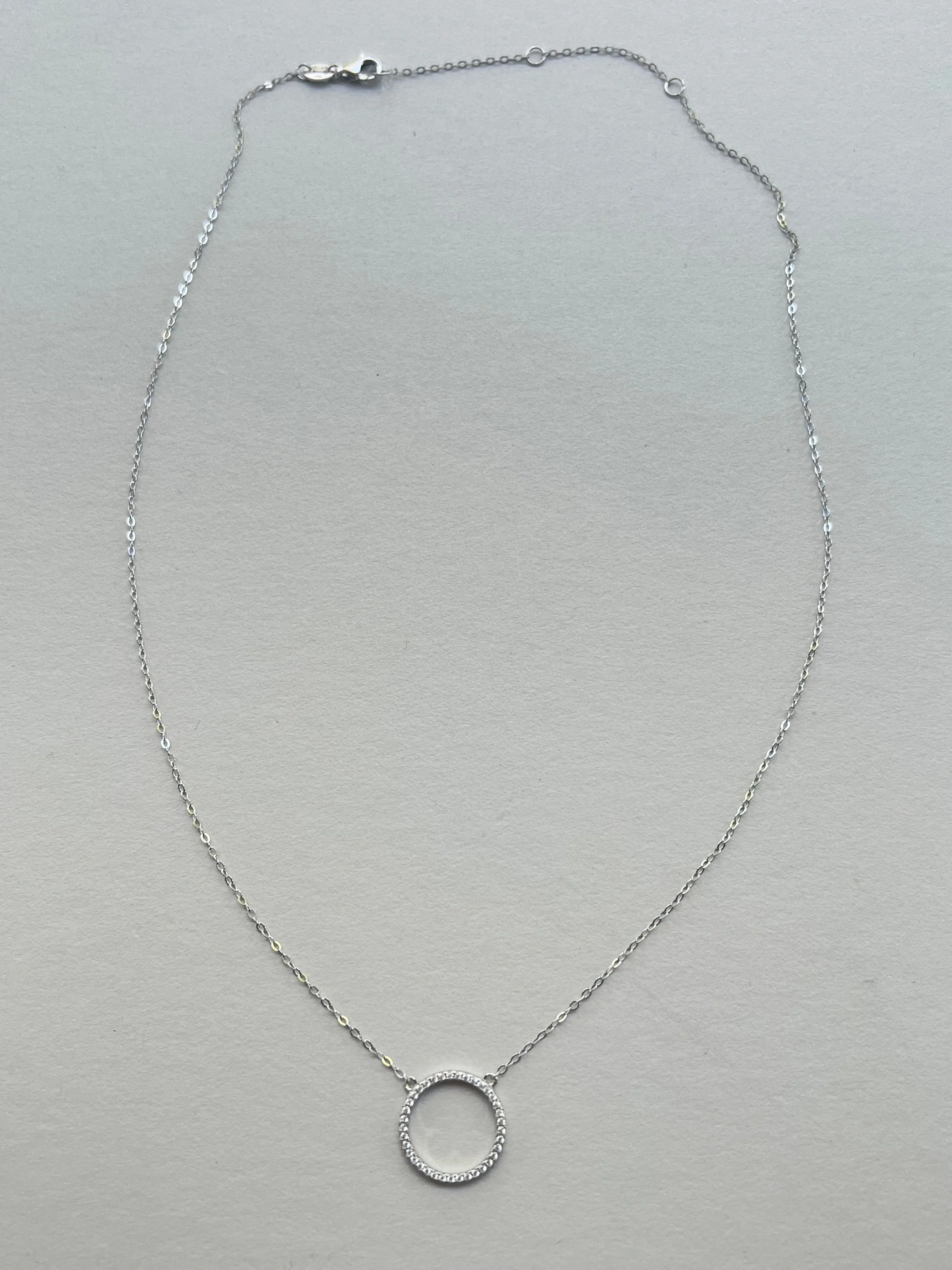 Gold Circle Pendant  Necklace | Alex