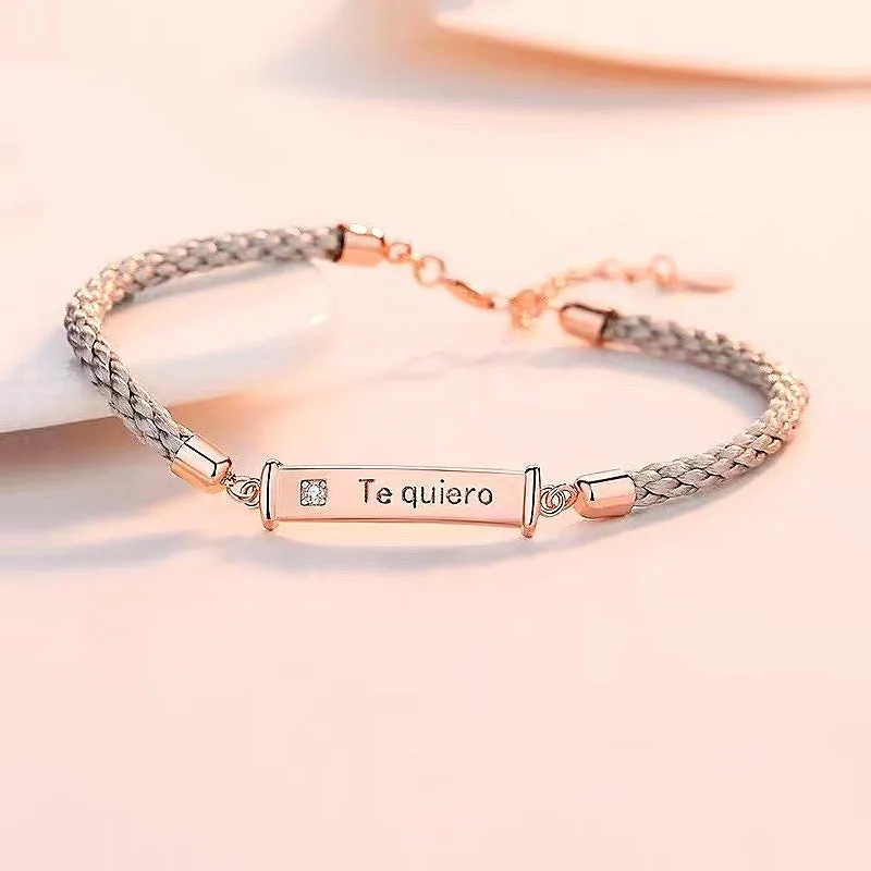 I Want You Couple Bracelets