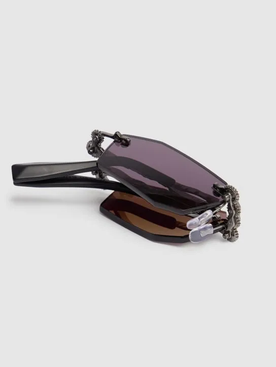 Kuboraum Berlin   H40 metal Machinery Rimless sunglasses 