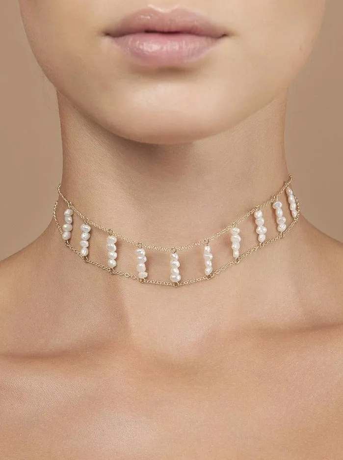 Ladders to Bliss Pearl Choker