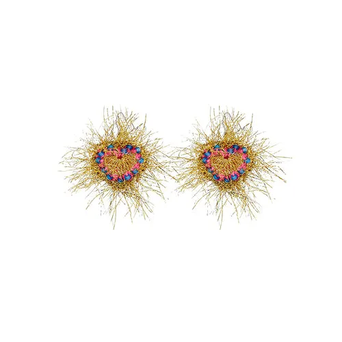 LB Love Fireworks Earrings Gold Ear Clip LOJL27
