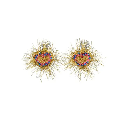 LB Love Fireworks Earrings Gold Ear Clip LOJL27