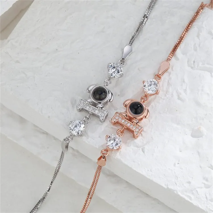 Lucky Cute Puppy Felicity Bracelet with Picture Inside