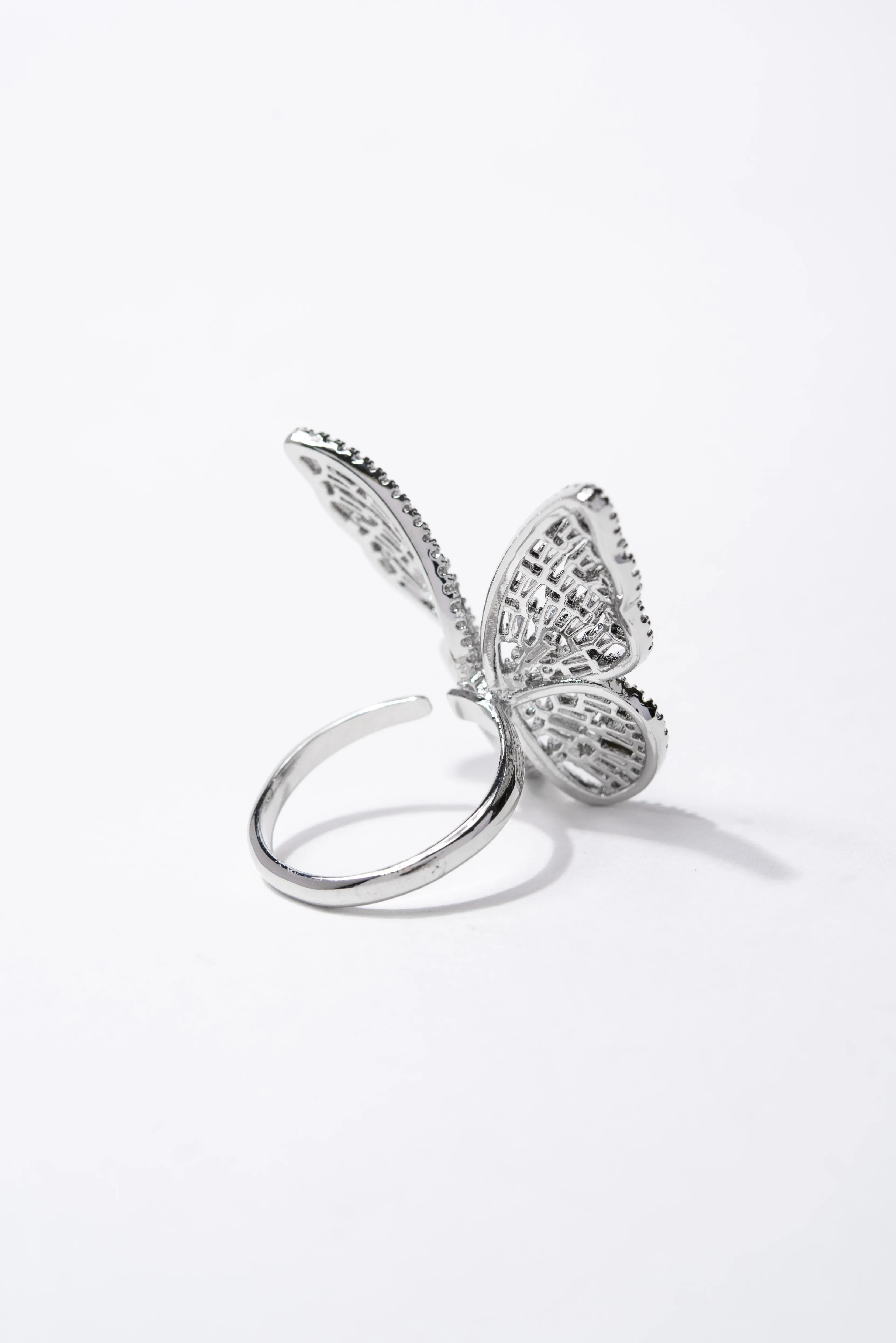 Marissa CZ Rhinestone Butterfly Ring