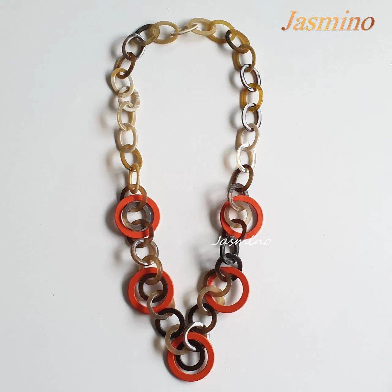 Natural Handmade Jewelry J17487, Made by Buffalo Horn and Lacquer