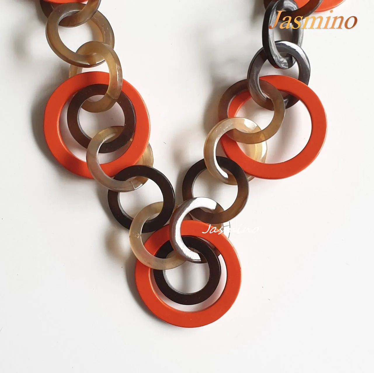 Natural Handmade Jewelry J17487, Made by Buffalo Horn and Lacquer