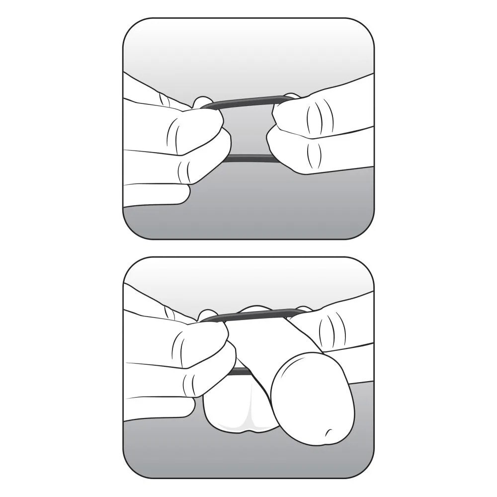 Performance By Blush® | VS3: Black Large Penis Rings (3-Pack) - Made with Puria™ Silicone