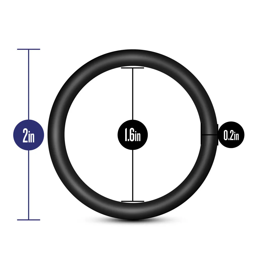Performance By Blush® | VS3: Black Large Penis Rings (3-Pack) - Made with Puria™ Silicone