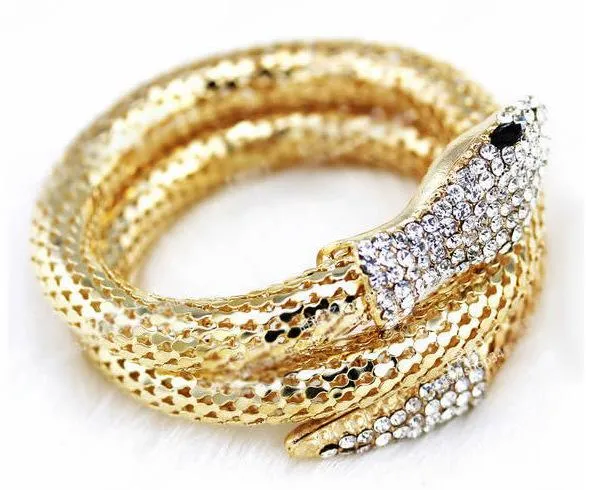 Rhinestone Snake Bracelet