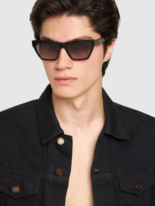 Saint Laurent   M103 Rectangle acetate sunglasses 