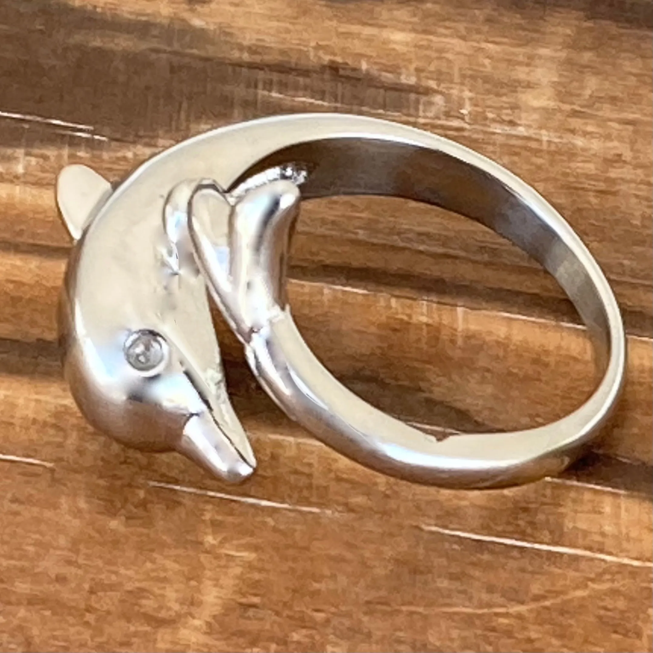 Silver Dolphin Ring - R179