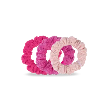 Teleties Terry Cloth Scrunchies - Small Band Pack of 3 - Aruba