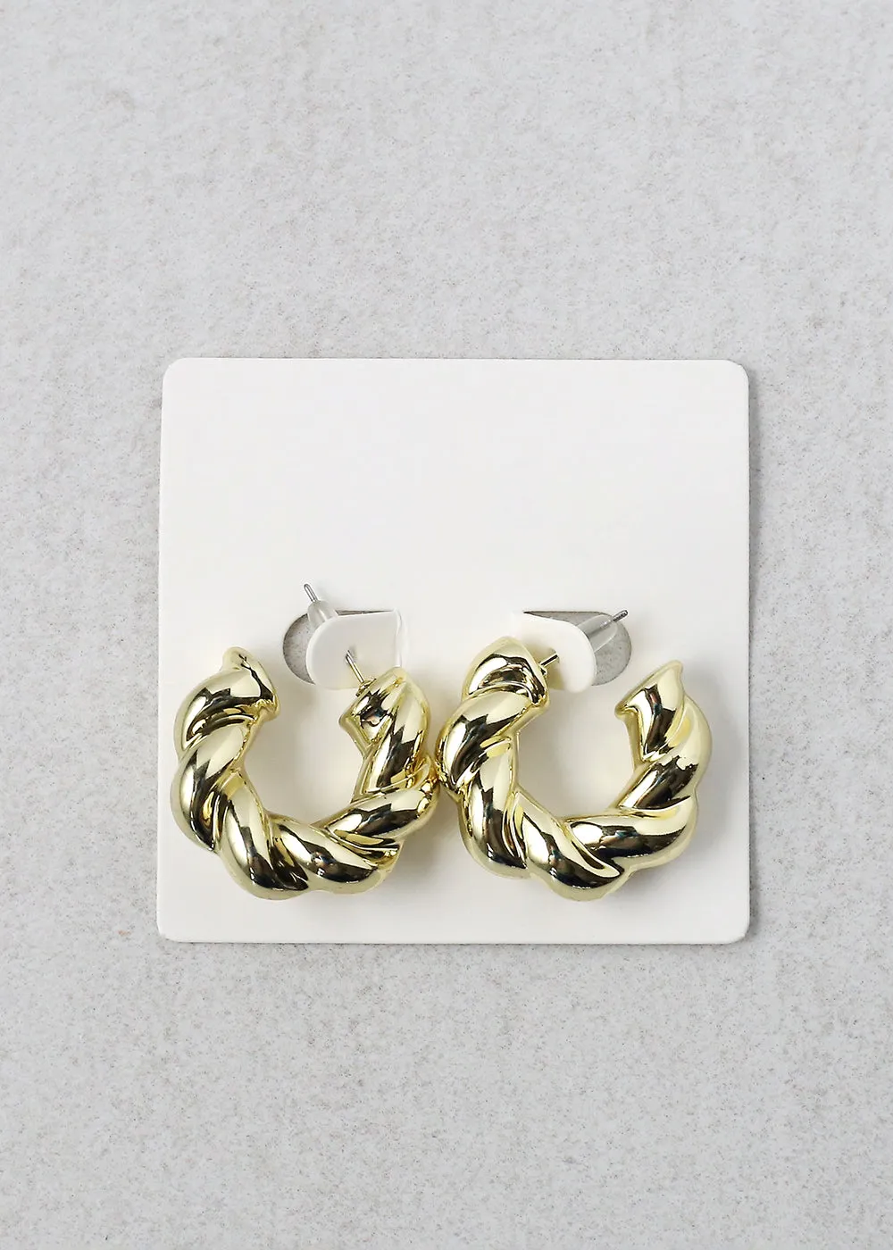 Twisted Open Hoop Earring