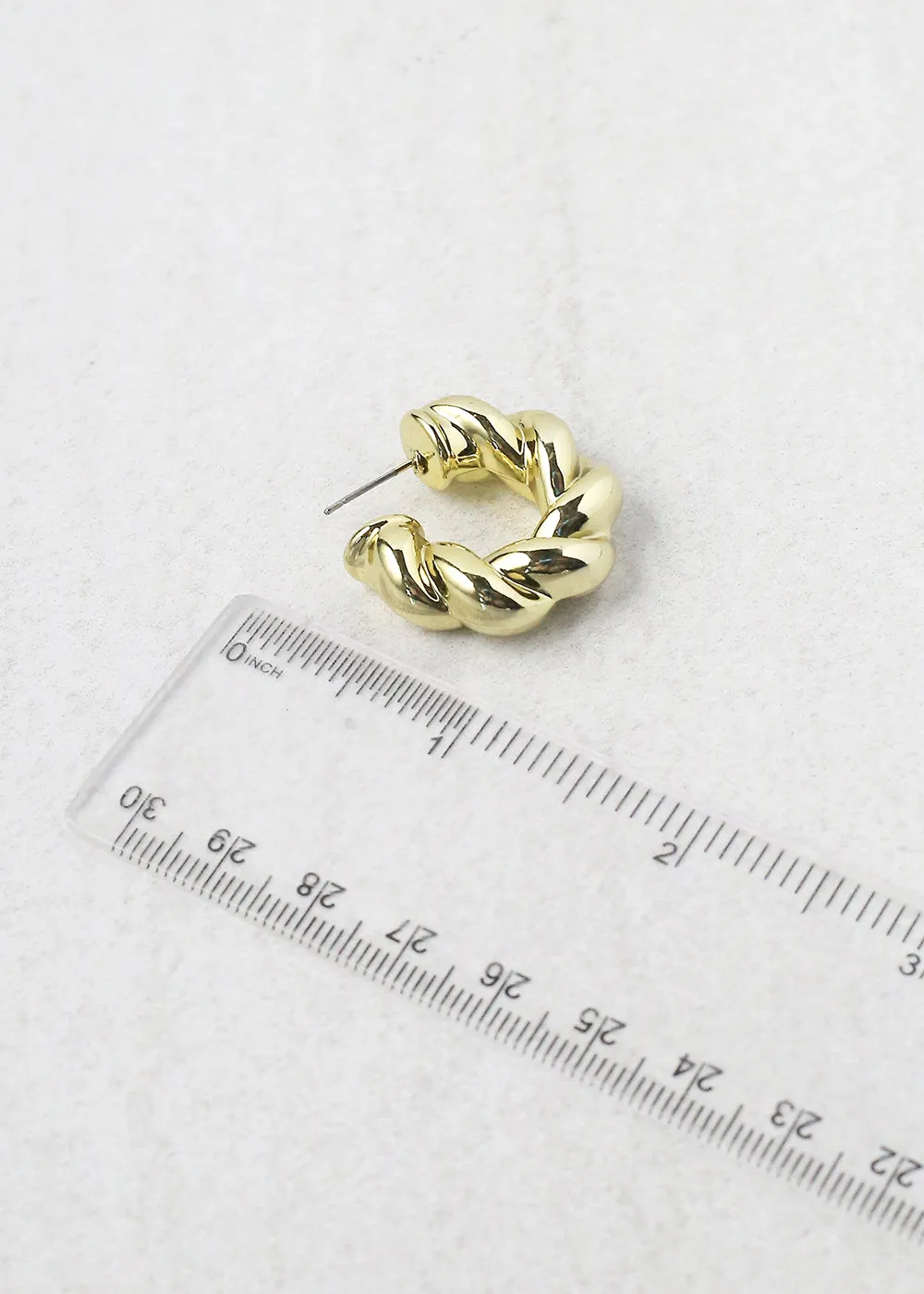 Twisted Open Hoop Earring